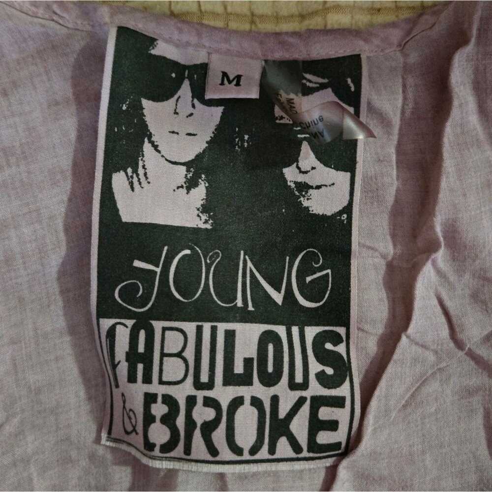 Young, Fabulous & Broke Tank Top Size Medium - Picture 3 of 3